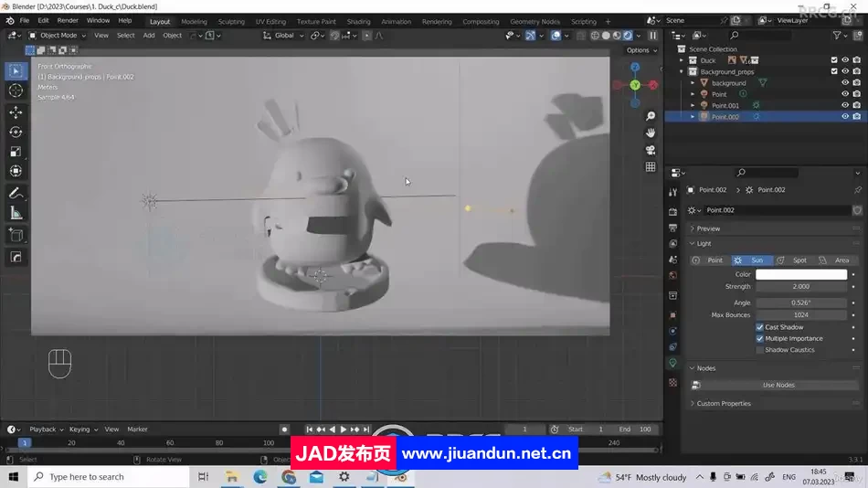 Blender卡通小黄鸭粘土动画实例制作视频教程 3D 第5张