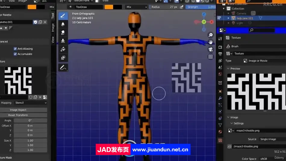 Blender 4编辑模式设置与人体建模训练视频教程 3D 第3张