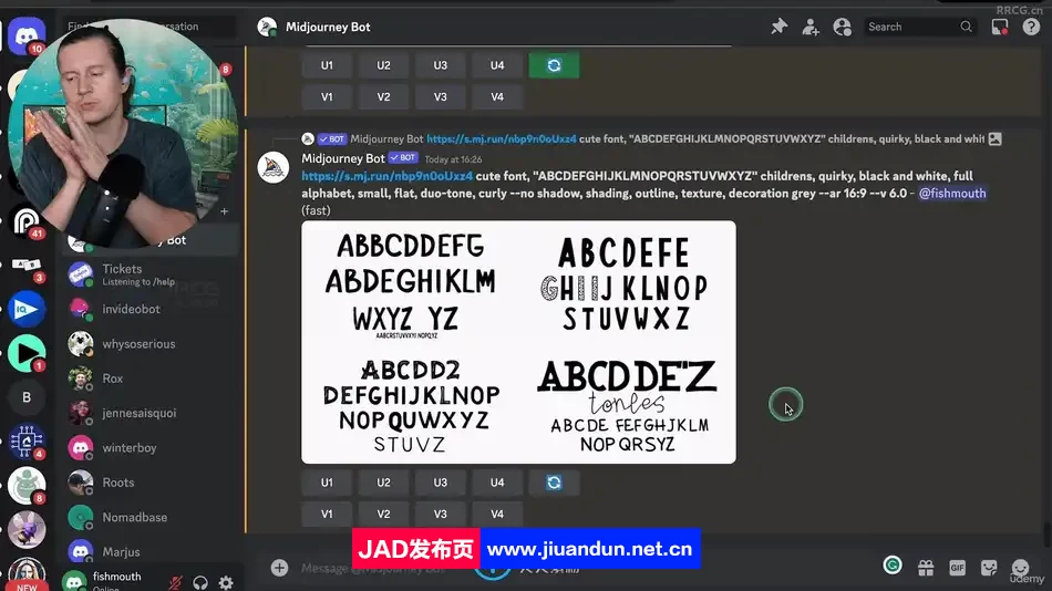Midjourney人工智能AI艺术字体设计训练视频教程 Midjourney 第6张