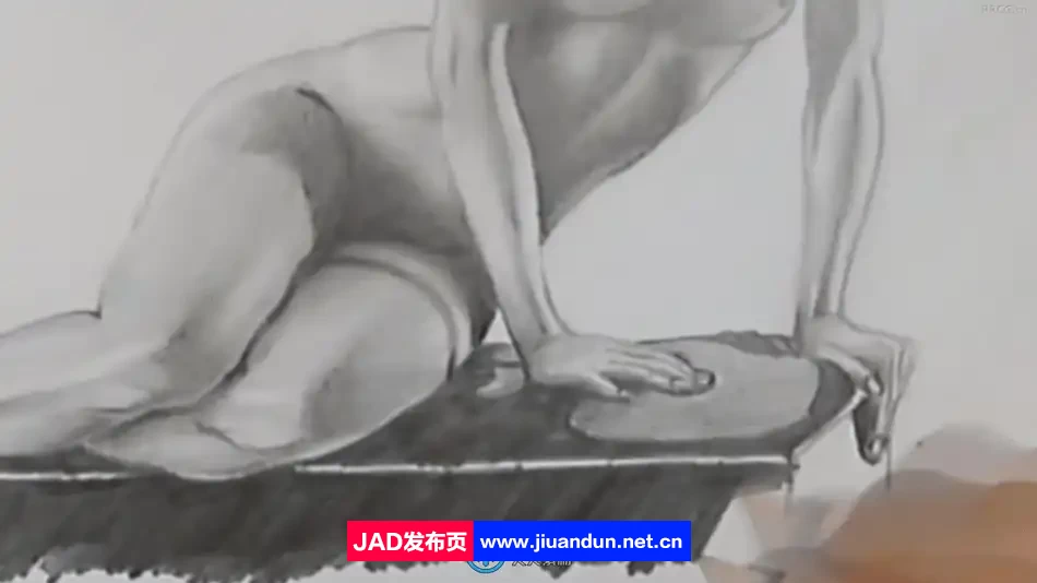女性全人物素描传统绘画艺术基础训练视频教程 CG 第5张