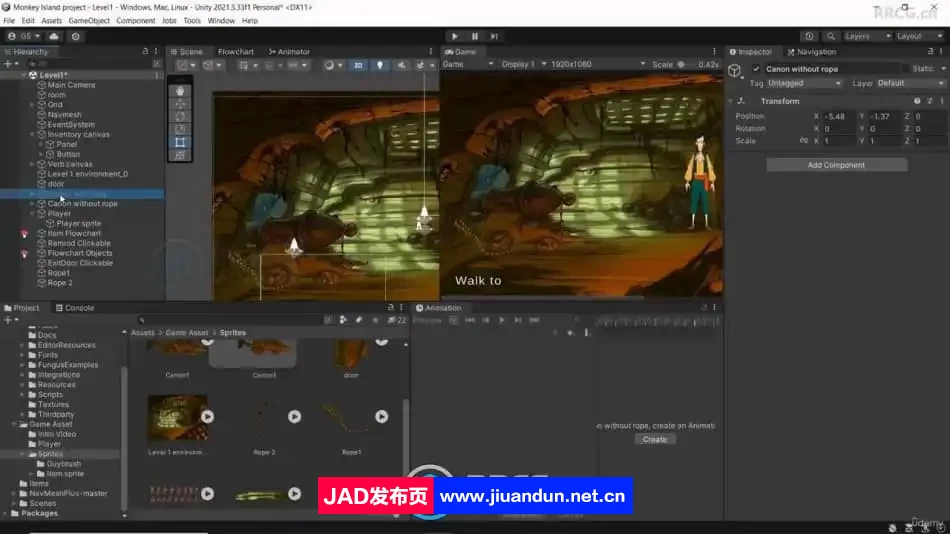 Unity解密冒险类2D游戏开发制作视频教程 Unity 第7张
