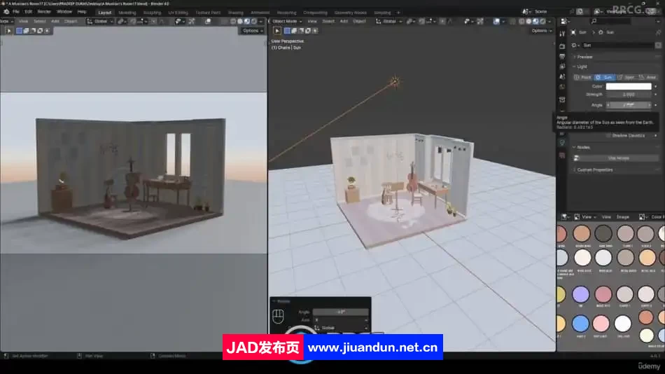 Blender等距视图场景制作大师级训练视频教程 3D 第9张