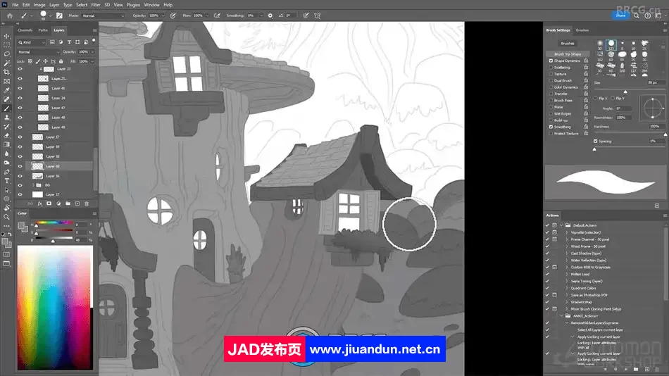 动画背景从脚本到绘画完整工作流程视频教程 CG 第6张