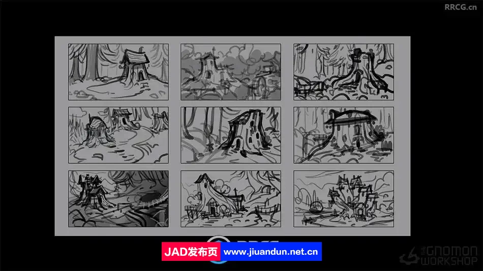 动画背景从脚本到绘画完整工作流程视频教程 CG 第2张