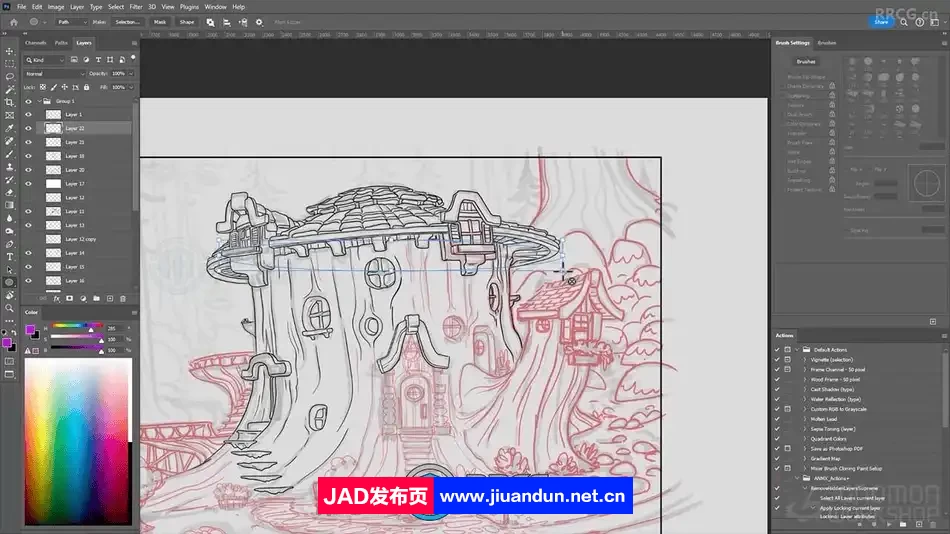 动画背景从脚本到绘画完整工作流程视频教程 CG 第4张