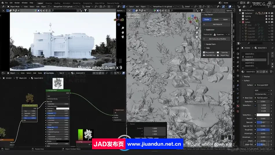 Blender未来主义建筑概念设计从2D到3D工作流程视频教程 3D 第6张