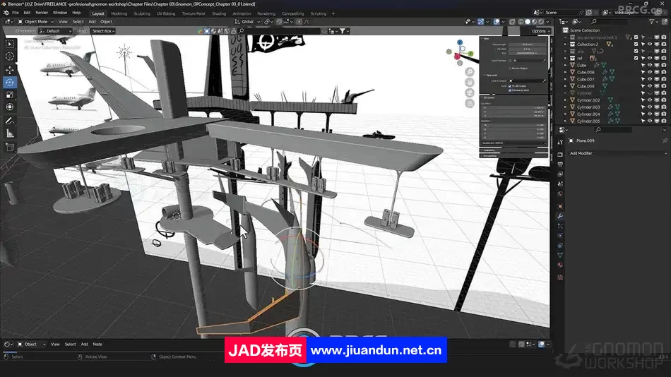 游戏概念艺术3D环境场景草图绘制视频教程 3D 第5张