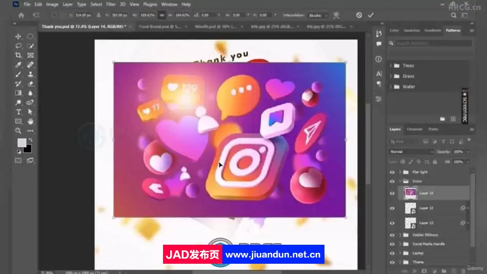 Photoshop CC社交媒体横幅广告设计视频教程 Premiere CC 第14张
