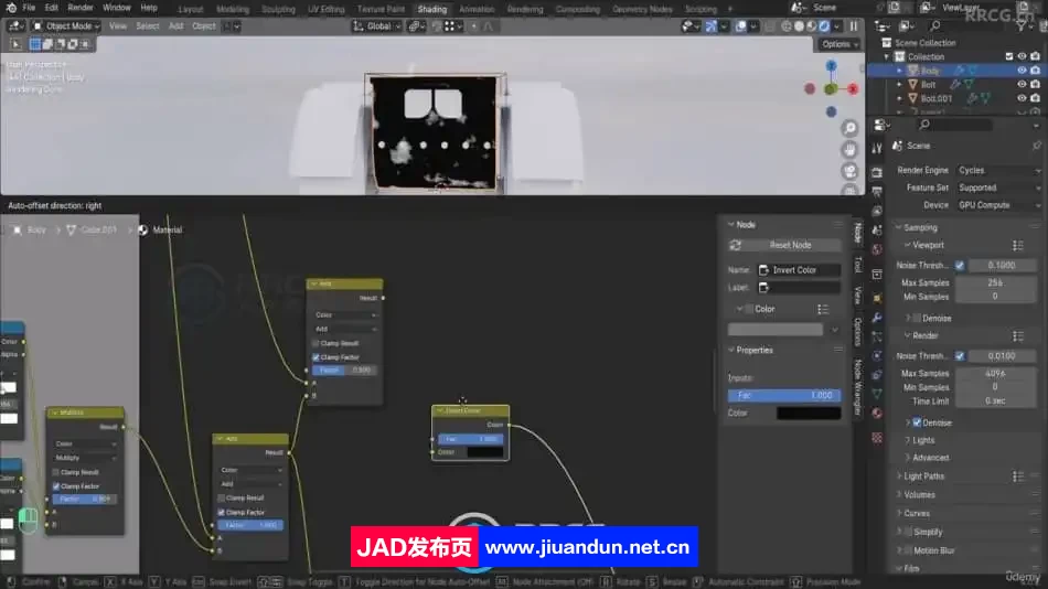 Blender逼真机器人模型完整制作流程视频教程 3D 第8张