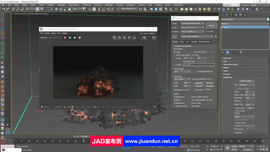 3DsMax与Pheonix FD烟火仿真特效VFX大师班视频教程 3D 第14张