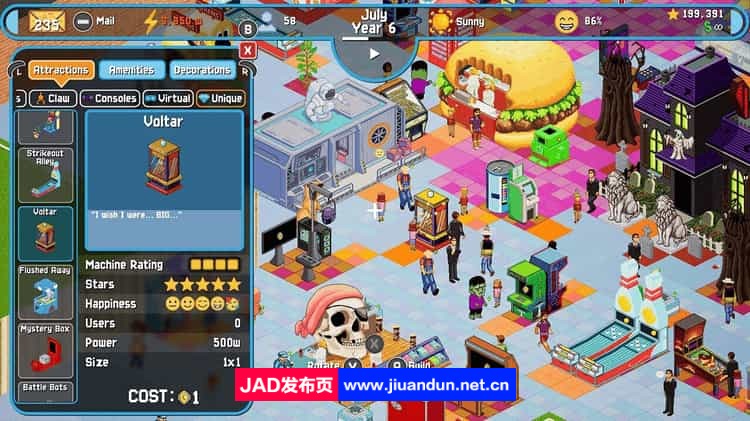 《街机大亨 Arcade Tycoon Simulation》免安装v2.0.3绿色中文版[1.49GB] 单机游戏 第5张