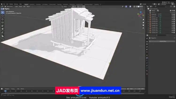 Blender微场景从建模到渲染风格化资产制作视频教程 3D 第8张
