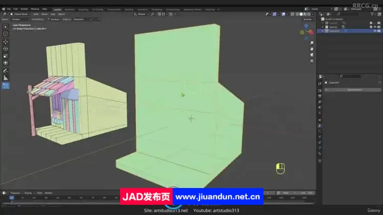 Blender微场景从建模到渲染风格化资产制作视频教程 3D 第5张