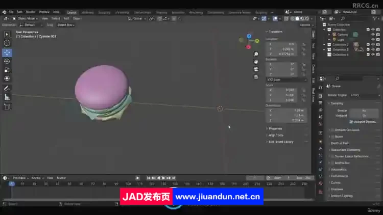 Blender汉堡套餐完整实例制作工作流程视频教程 3D 第4张