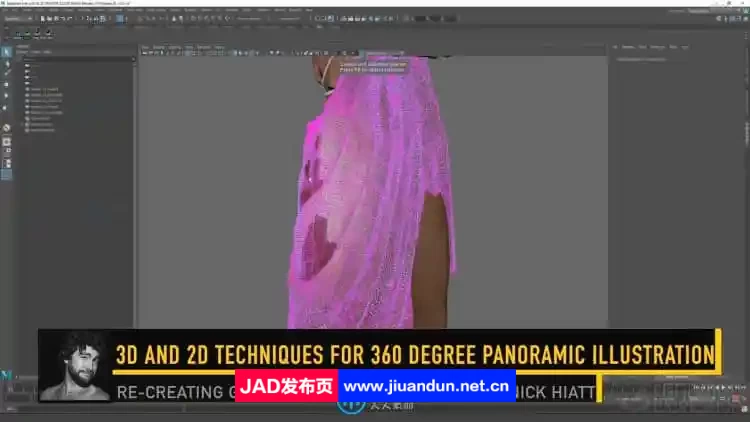 [Blender] 360度全景插图3D与2D数字绘景技术视频教程 3D 第11张