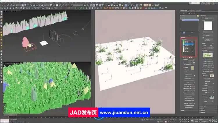 3DsMax中Forest Pack Pro草木植物制作大师班视频教程 3D 第3张