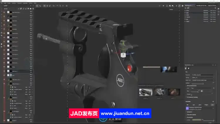 Substance Painter游戏左轮手枪纹理贴图技术视频教程 CG 第12张