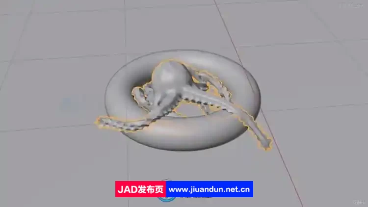 Blender乌鱼3D生物动画实例制作视频教程 3D 第5张