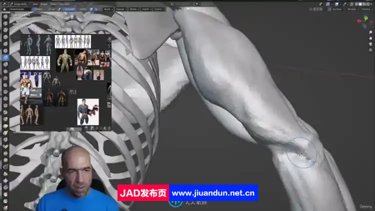 ZBrush人体手臂和手部解剖雕刻建模技术视频教程 ZBrush 第4张