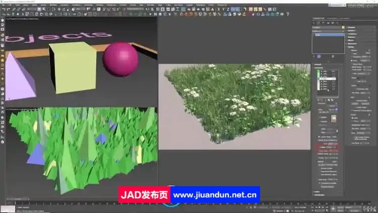 3DsMax中Forest Pack Pro草木植物制作大师班视频教程 3D 第2张