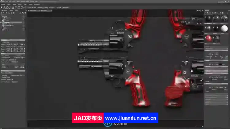 Substance Painter游戏左轮手枪纹理贴图技术视频教程 CG 第7张