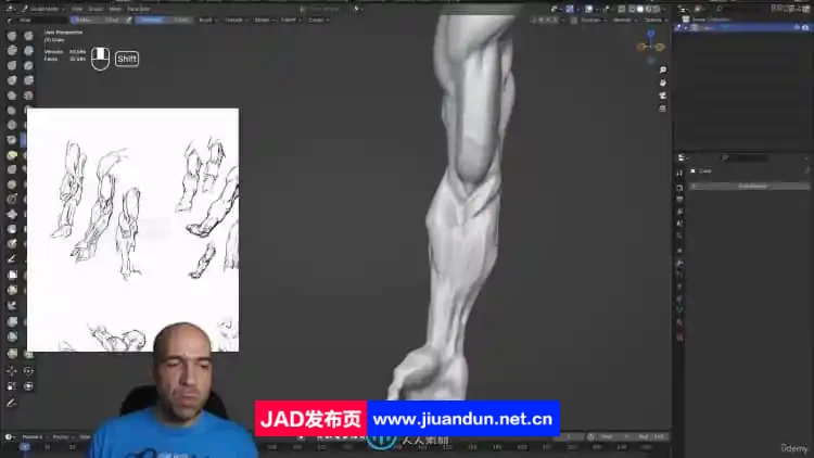 ZBrush人体手臂和手部解剖雕刻建模技术视频教程 ZBrush 第7张