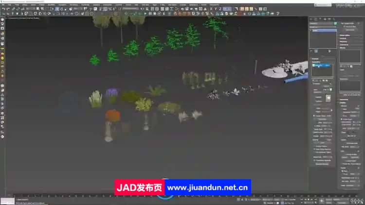 3DsMax中Forest Pack Pro草木植物制作大师班视频教程 3D 第9张