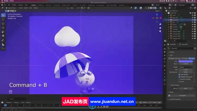 Blender 3D角色视觉插画设计完整制作流程视频教程 3D 第8张