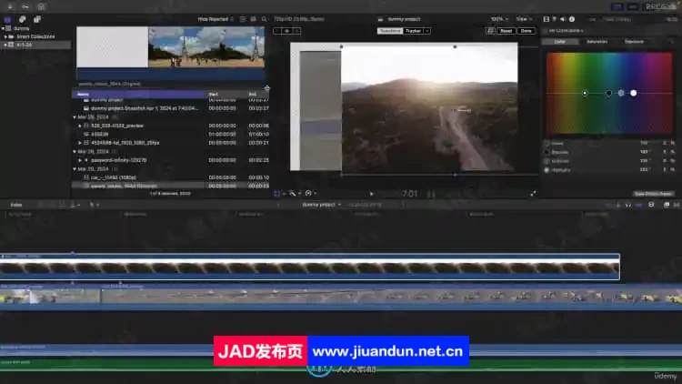 Final Cut Pro X视频编辑从基础到专业训练视频教程 CG 第2张