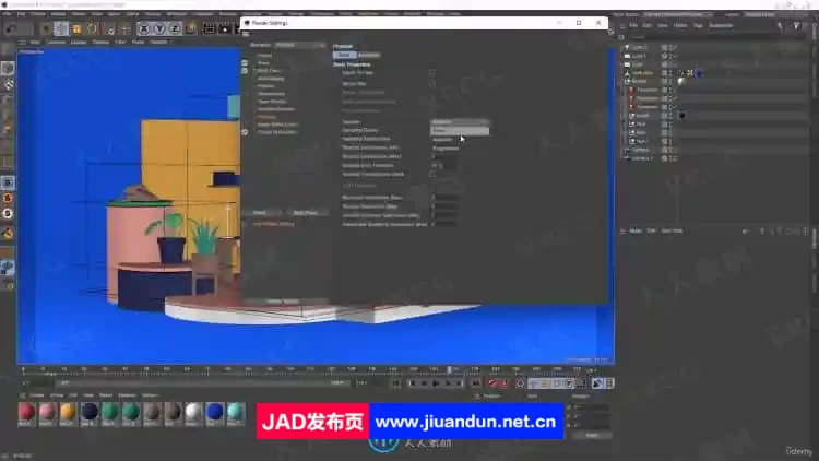 Cinema 4D房间动画动态图形实例制作视频教程 C4D 第7张