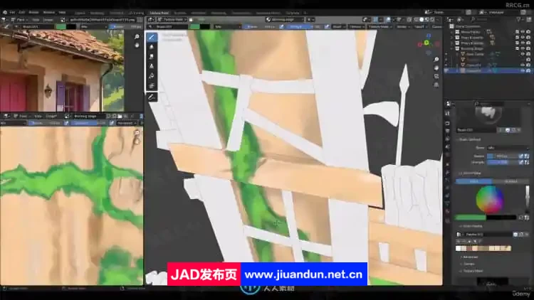 Blender 4.1城堡游戏资产纹理绘制视频教程 3D 第3张