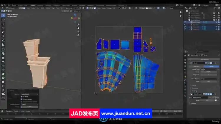 Blender 4.1城堡游戏资产纹理绘制视频教程 3D 第7张