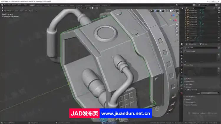 Blender科幻容器3D建模入门指南视频教程 3D 第12张