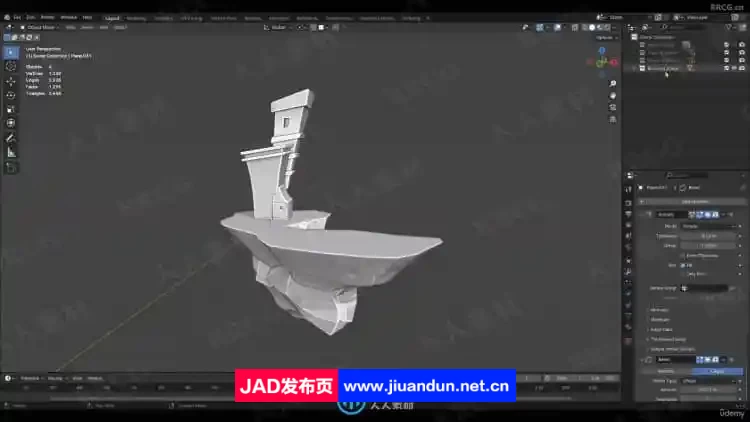 Blender 4.1城堡游戏资产纹理绘制视频教程 3D 第10张