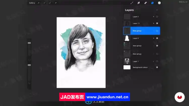 【中文字幕】Procreate现代人物造型肖像绘制技术视频教程 Procreate 第11张