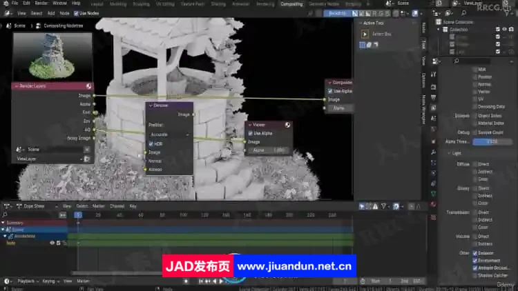 Blender 4几何节点风格化三维环境场景制作流程视频教程 3D 第9张