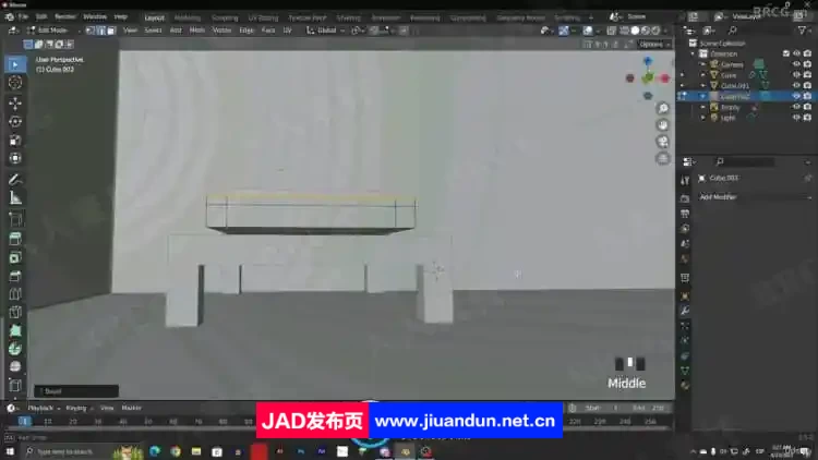 Blender卧室浴室室内建模设计视频教程 3D 第2张