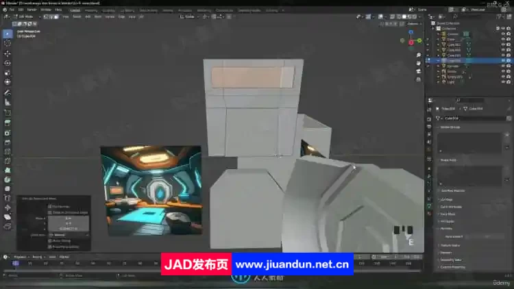 Blender未来科幻房间环境场景制作视频教程 3D 第10张