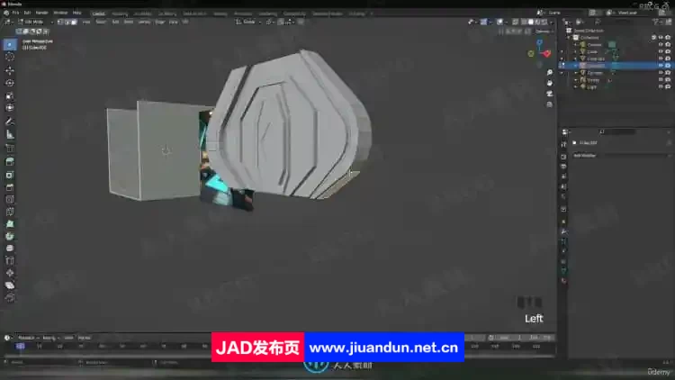 Blender未来科幻房间环境场景制作视频教程 3D 第9张