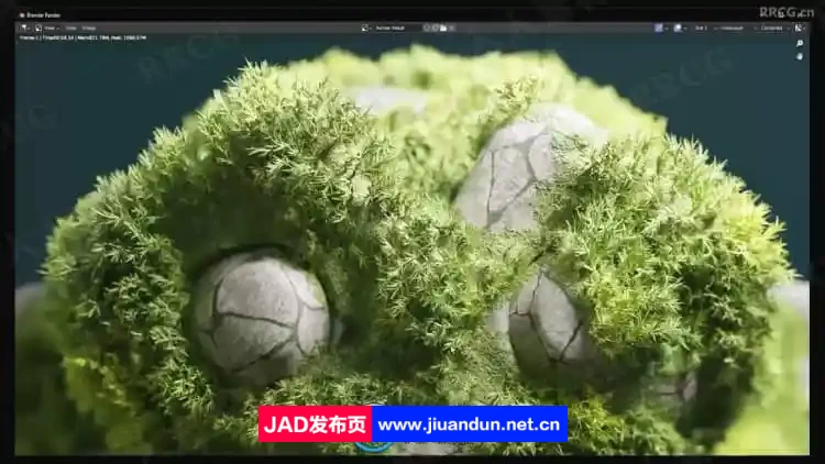 Blender使用插件制作苔藓与流水效果视频教程 3D 第6张