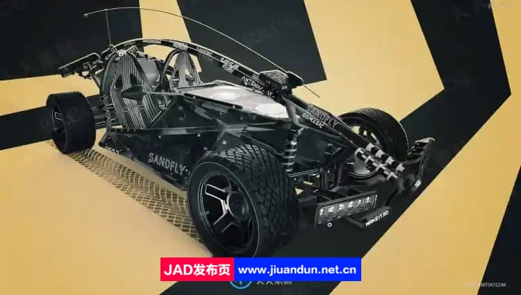 3DCoat超酷车辆概念设计雕刻建模技术视频教程 3D 第13张