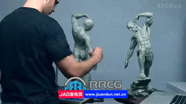 人体躯干肌肉动态解剖粘土雕塑制作视频教程 CG 第4张