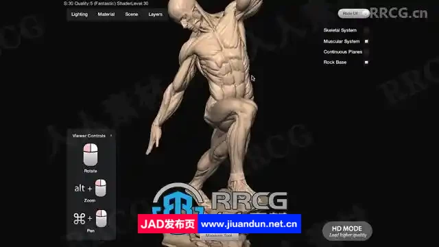 人体躯干肌肉动态解剖粘土雕塑制作视频教程 CG 第8张