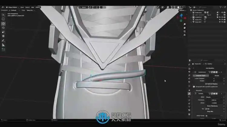 Blender科幻风运动鞋3D建模设计视频教程 3D 第5张